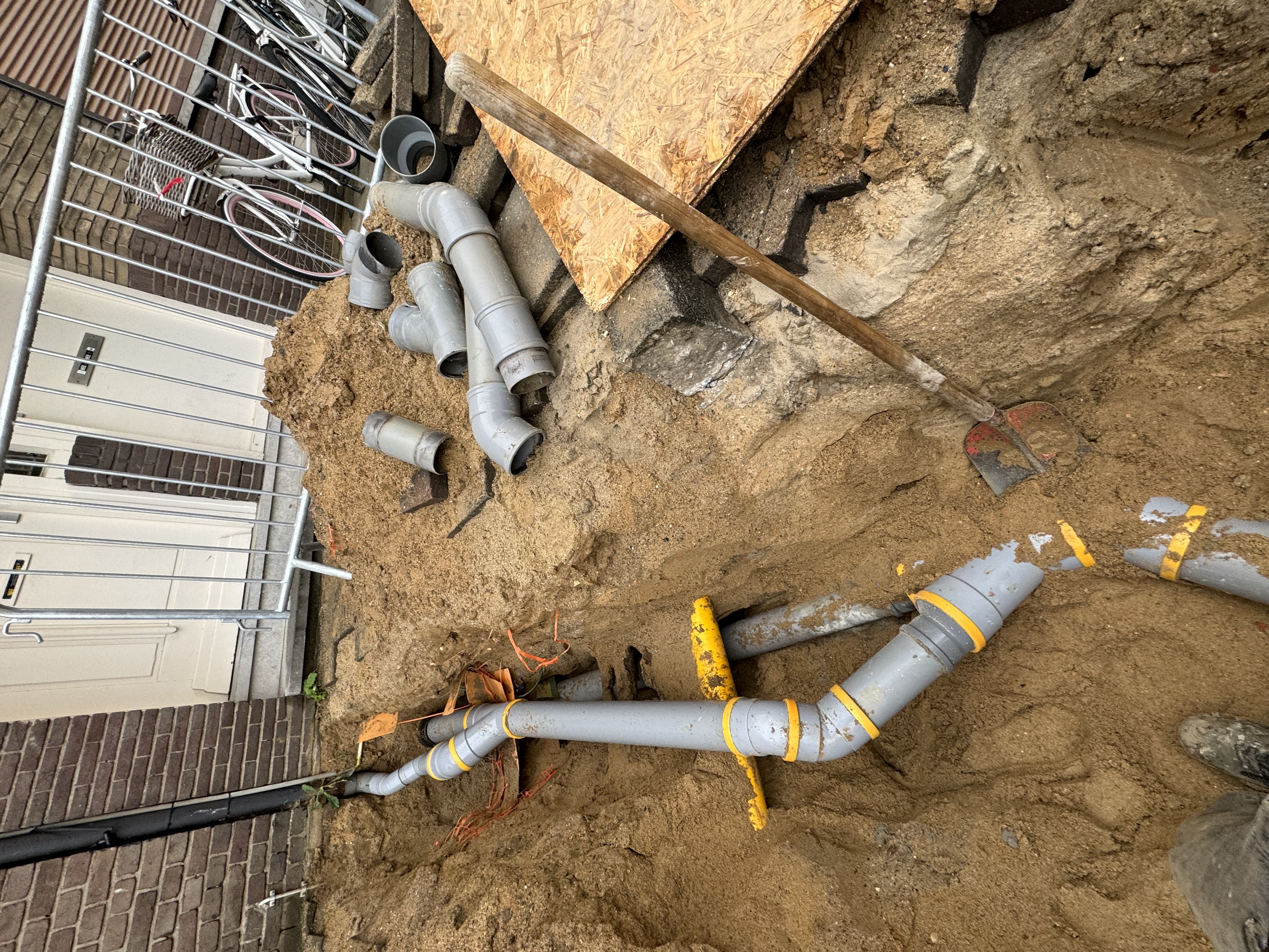 Vervanging complete huisaansluiting - Riolering project foto